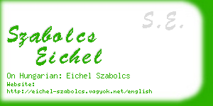 szabolcs eichel business card